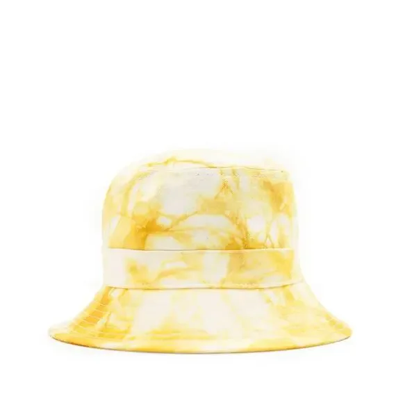 CLARE V Cloud Tie Dye Bucket Hat Womens XS Small Marigold Yellow Packable NWT Tie-Dye Bucket Hat in Pink and Orange  main image 4